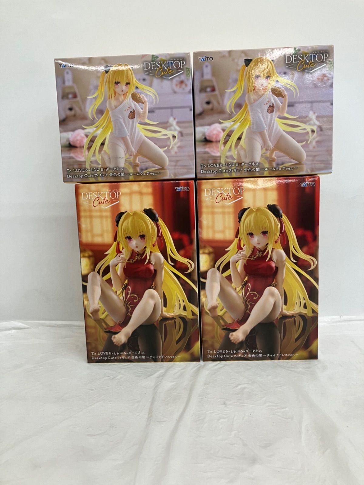 金色の闇　DesktopCute チャイナドレス　ルームウェア　計18個 未開封 ToLOVEるダークネス 金色の闇 チャイナドレスver Desktop Cute