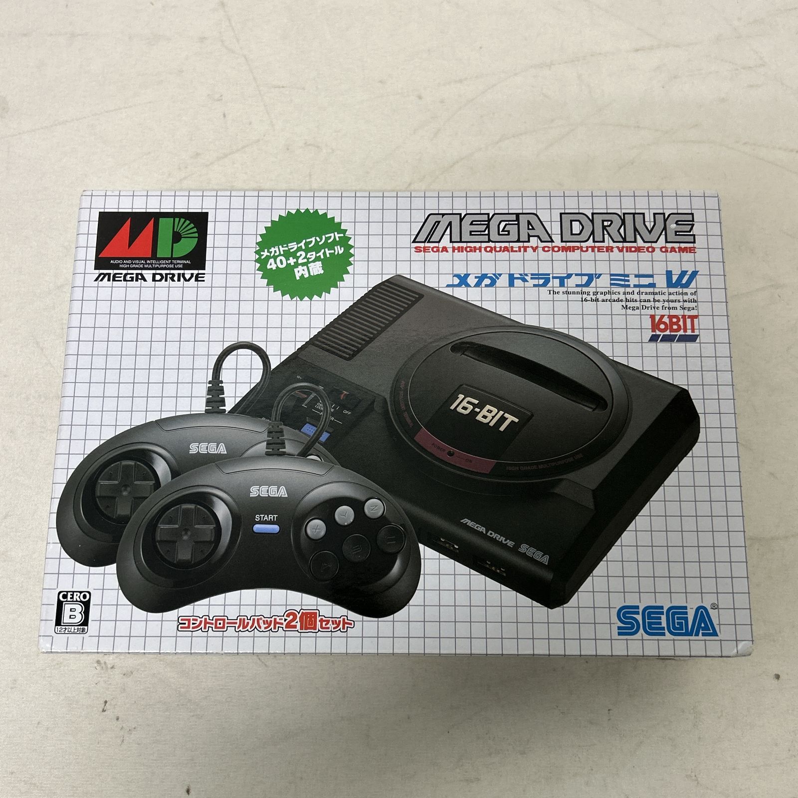 メガドライブ ミニ W コントロールパッド2個セット 40+2タイトル内臓