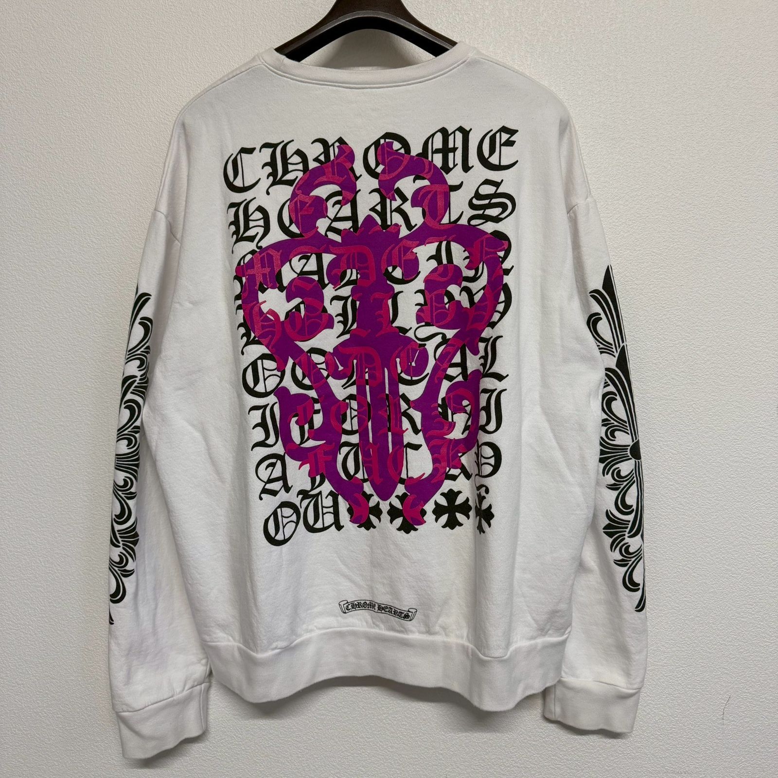 CHROME HEARTS クロムハーツ ダガー アイチャート ロゴ 白 ホワイト 