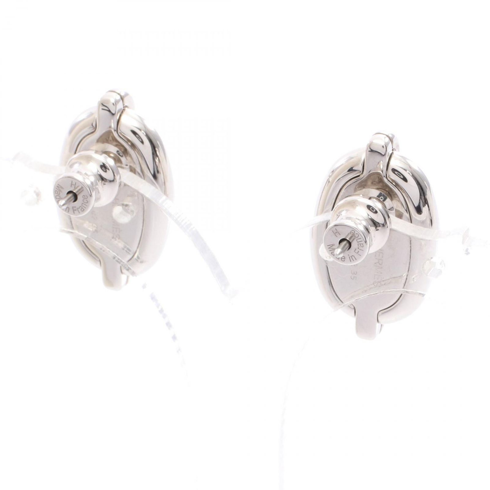 HERMES エルメス ミニ マイヨン クレーム ピアス - メルカリ