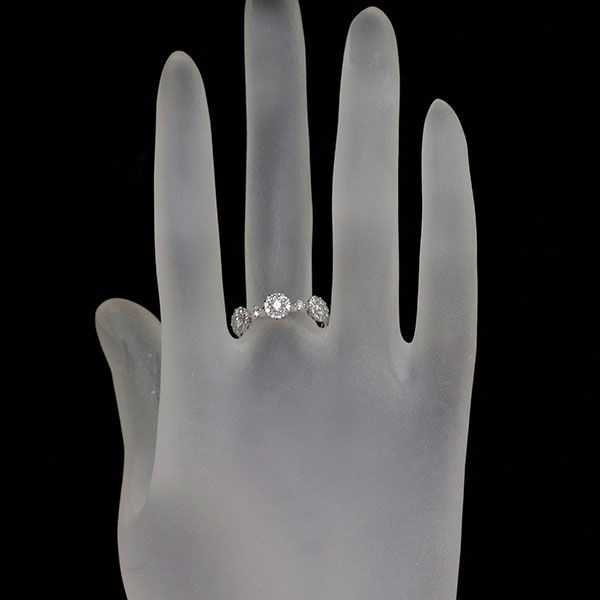 Pt900ダイヤ 0.16ctリング Classic CHESS（クラシックチェス） pt900 テンダイヤモンド 2連