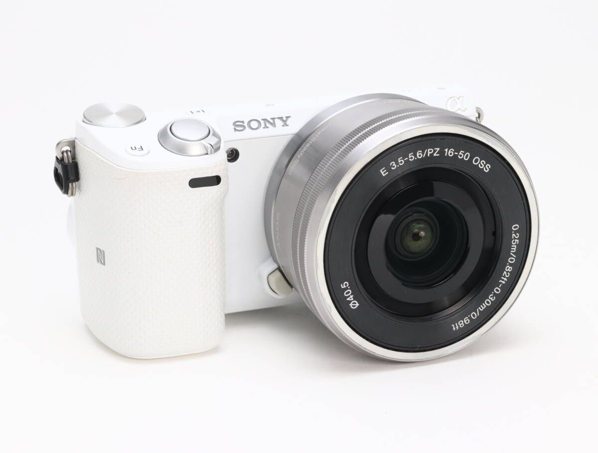 AB- (良品) SONY α NEX-5T E PZ 16-50mm F3.5-5.6 OSS ホワイト レンズ