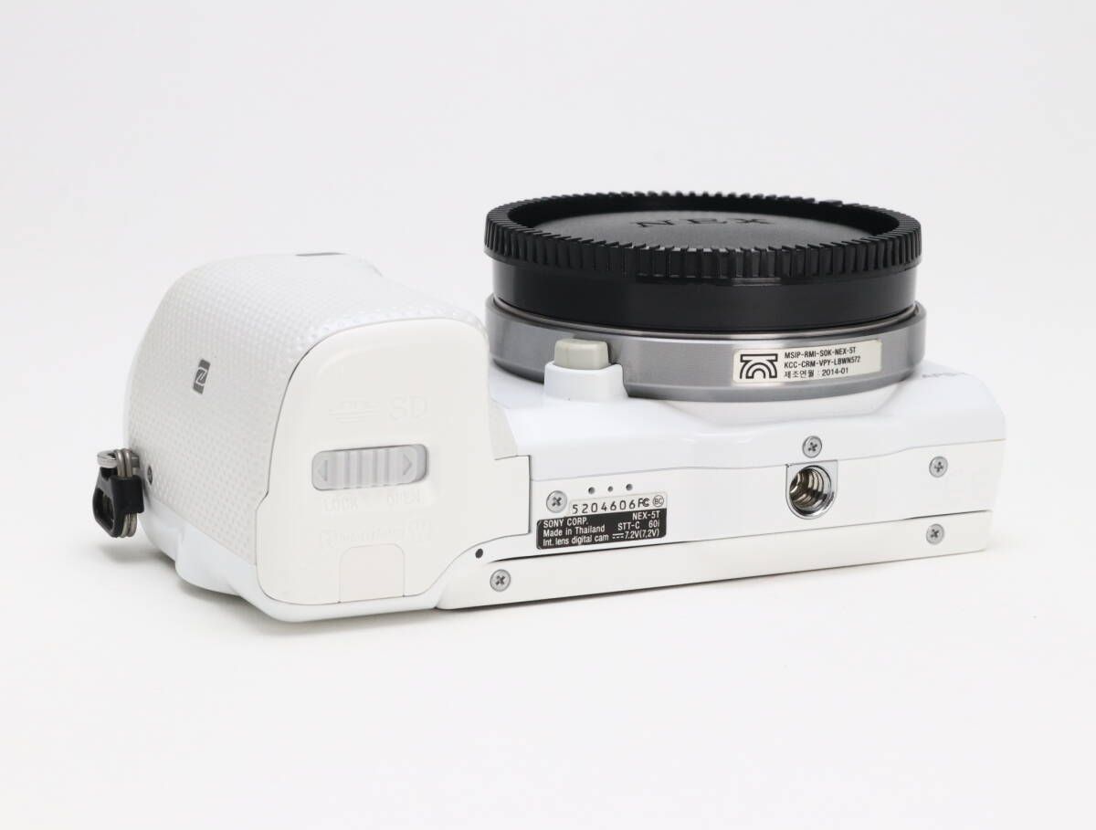 AB- (良品) SONY α NEX-5T E PZ 16-50mm F3.5-5.6 OSS ホワイト レンズ