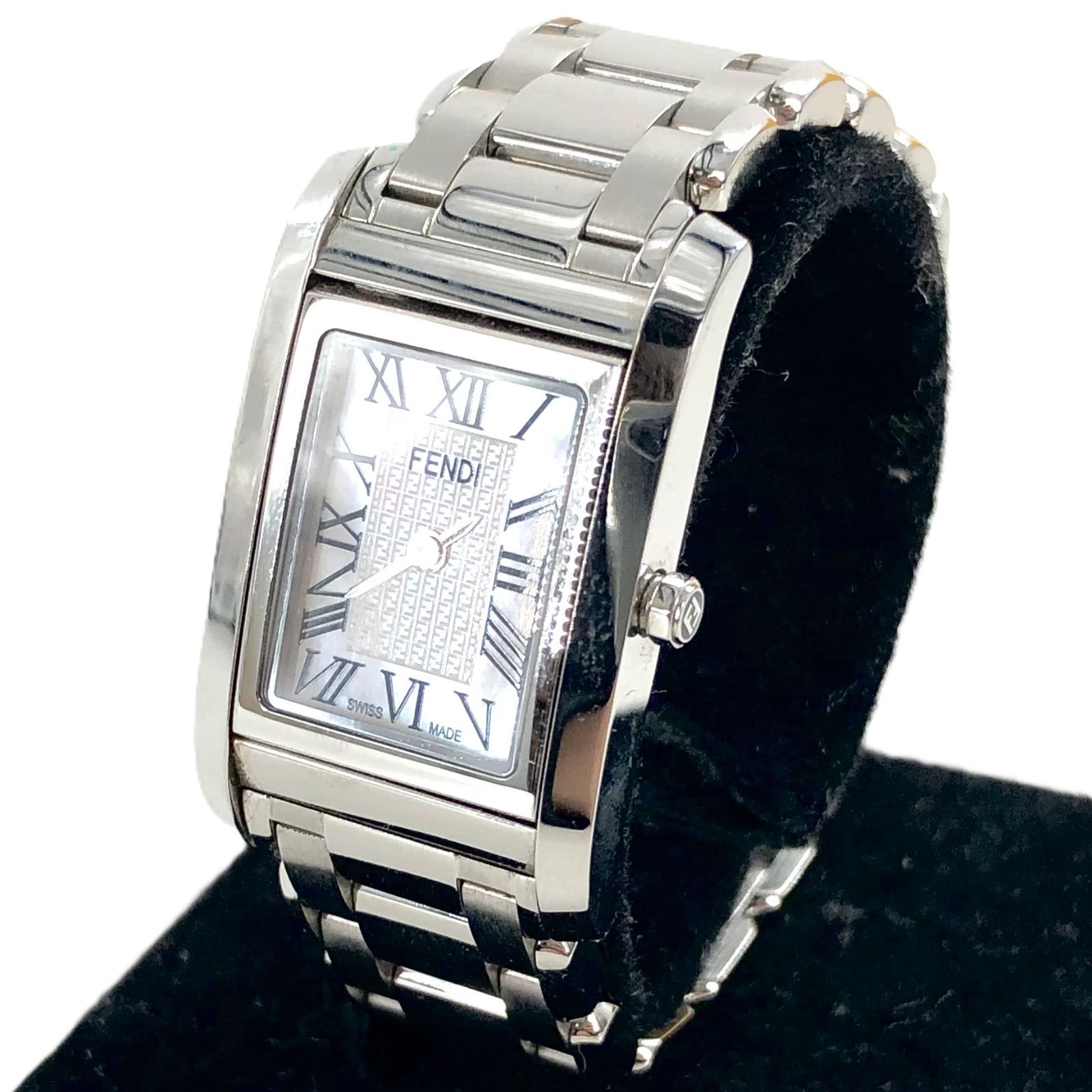 FENDI フェンディ 8600 L SS|QZ ホワイト 文字盤 レディース腕時計 稼働品 PF-617