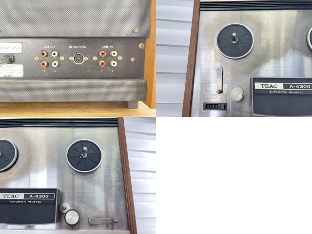 ステレオテープデッキ【】通電OK TEAC ティアック A-4300 オート