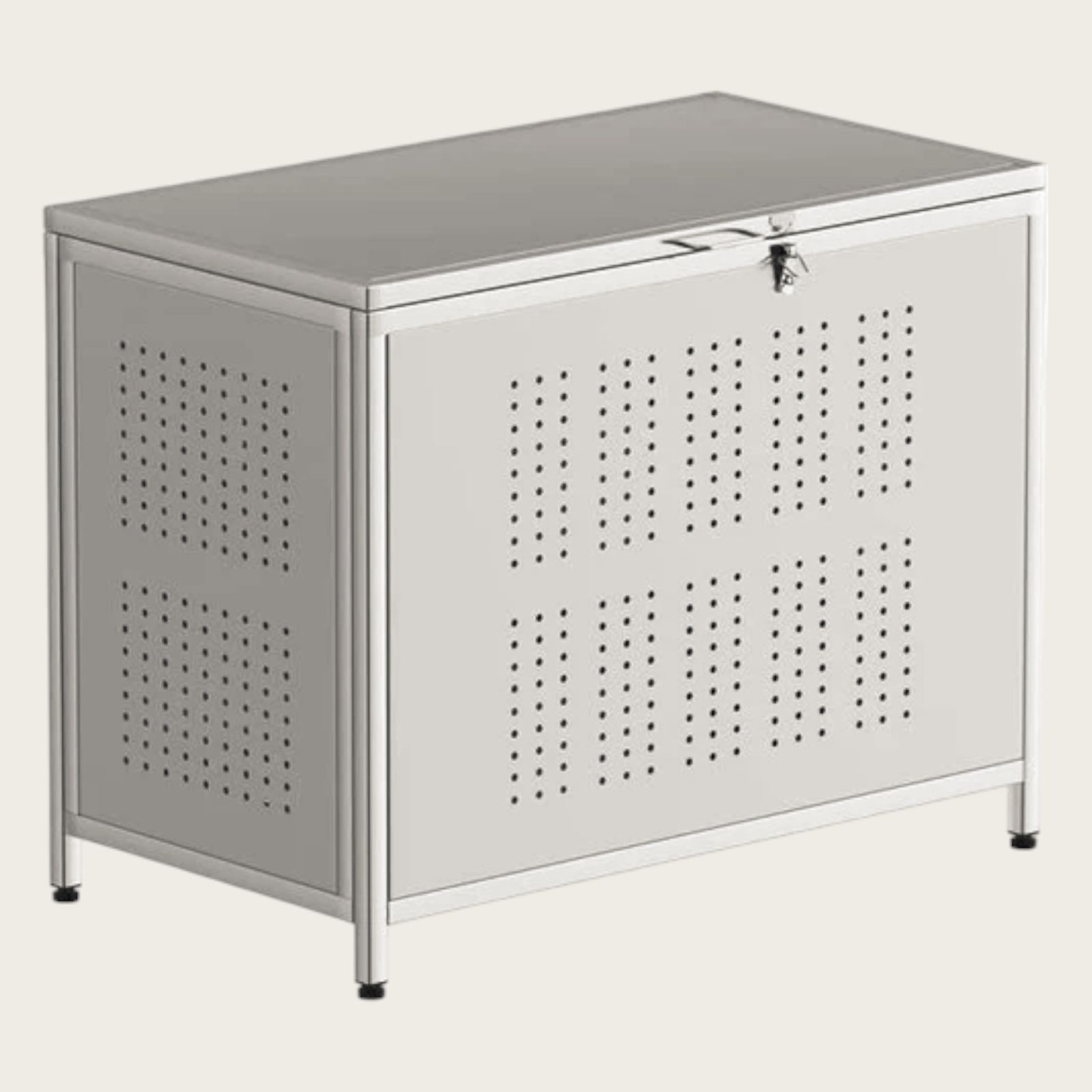 1263ゴミ箱 屋外 カラス除け ゴミ荒らし防止ごみふた付き(組立式）210L ゴミ箱 屋外 カラス除け ゴミ荒らし防止ふた付き(組立式）210L 1263