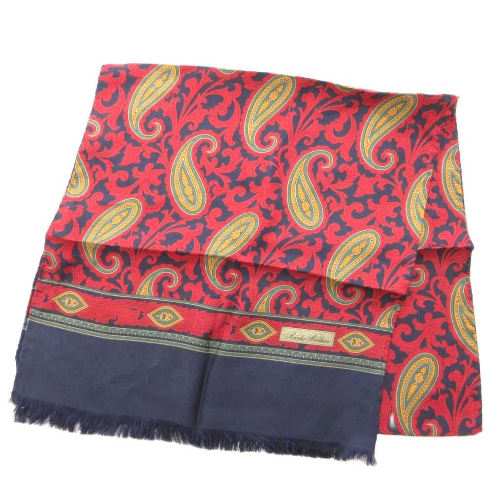 ブルックスブラザーズ BROOKS BROTHERS スカーフ ストール 絹 シルク