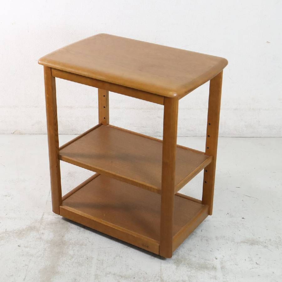 浜本工芸 No.1600ワゴンA キッチンワゴン 楢材 ダイニングのセカンド