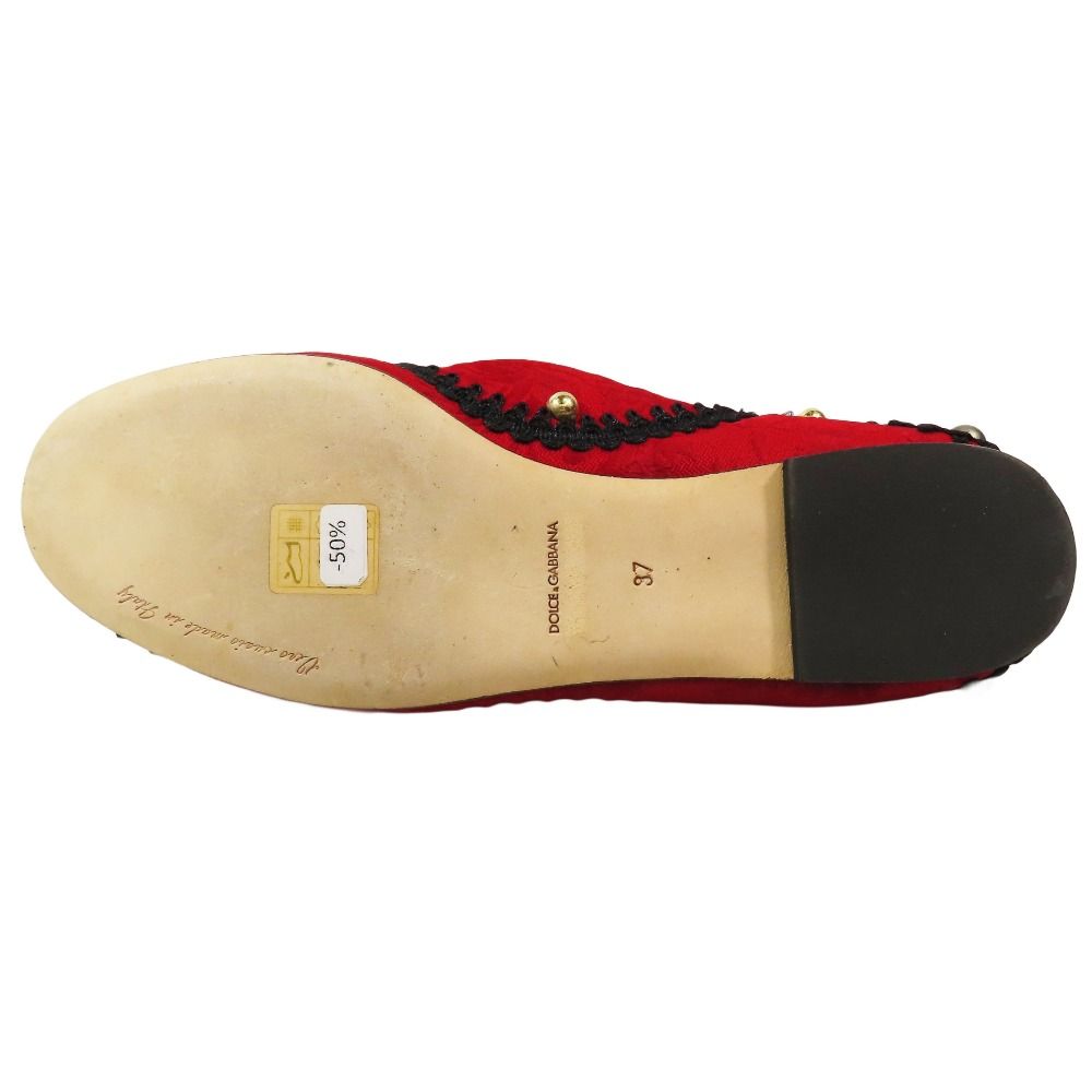 未使用 DOLCE&GABBANA ドルチェ＆ガッバーナ 総レース Tストラップ