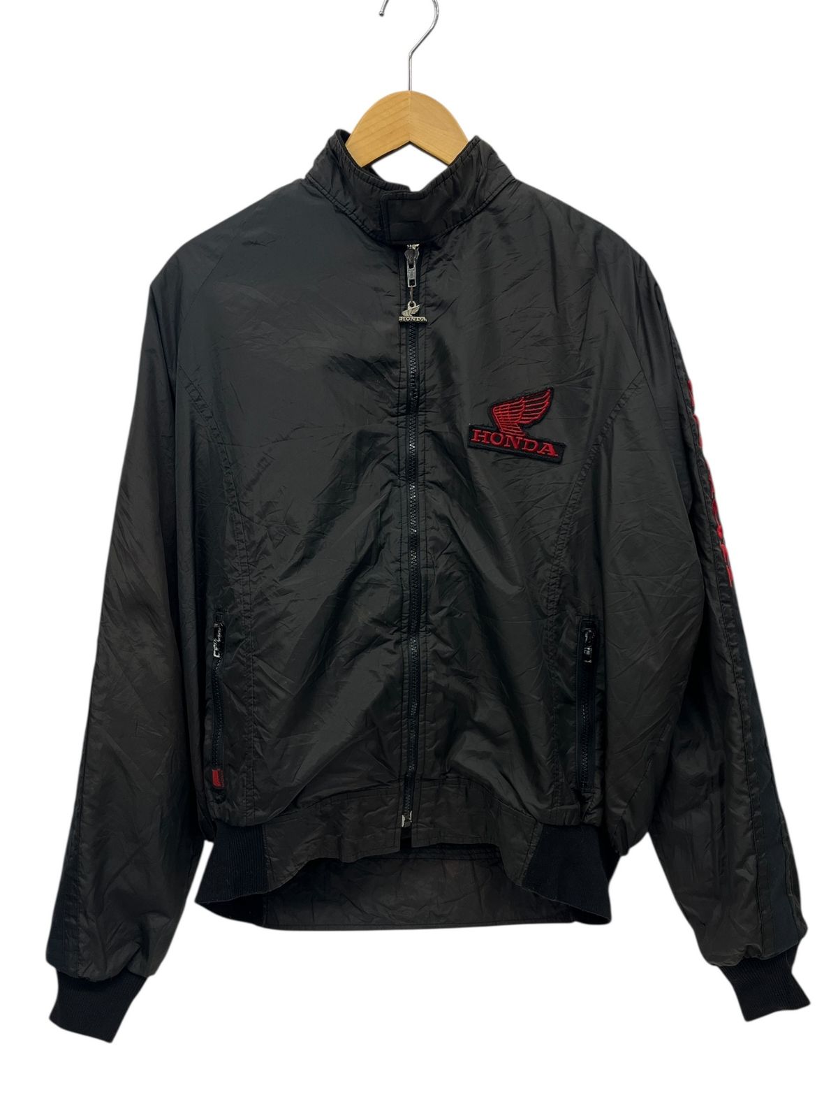 HONDA (ホンダ) 古着 00s 90s ナイロンレーシングジャケット 刺繍入り