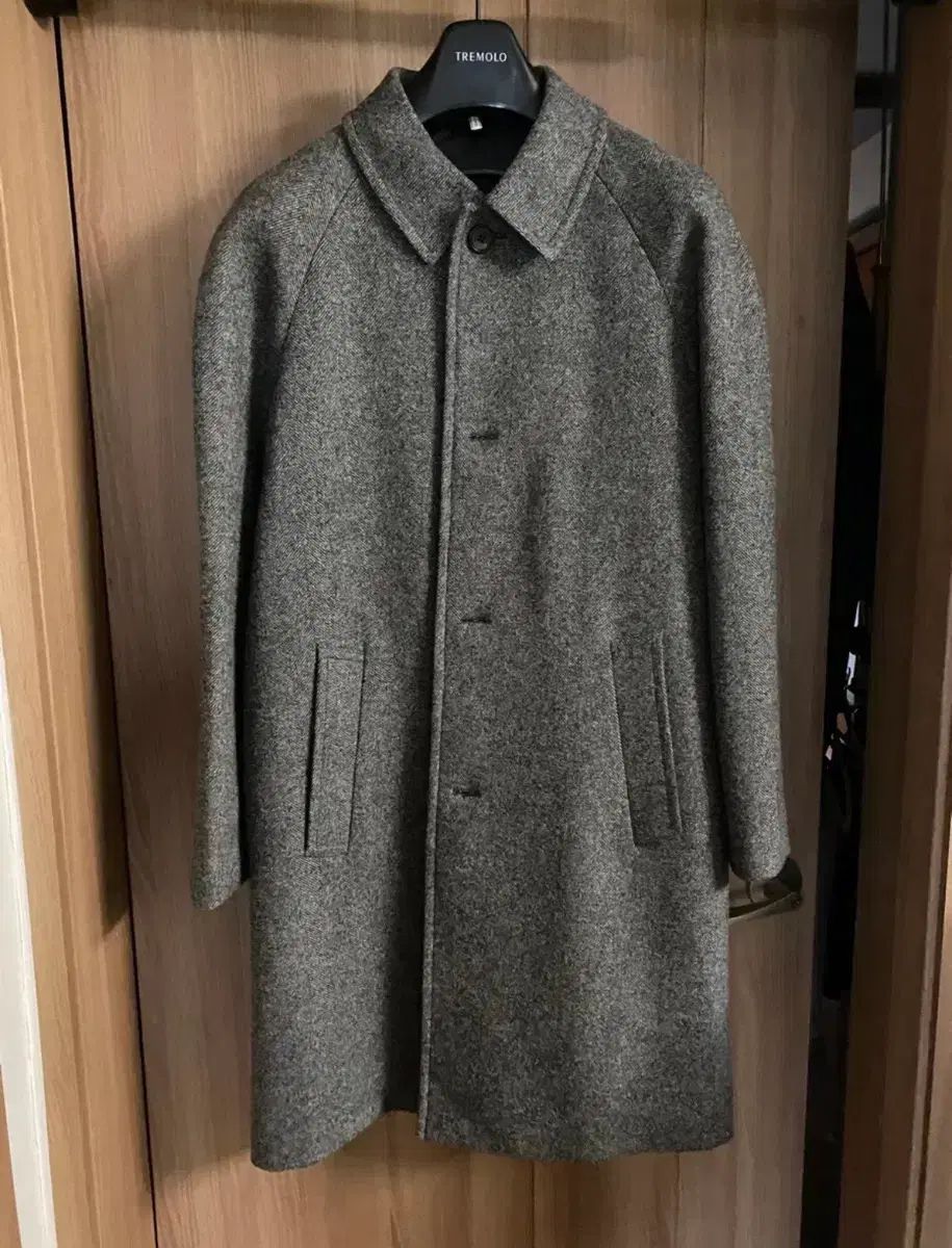 Sunflower サンフラワーカーヘリンボーンウールコート