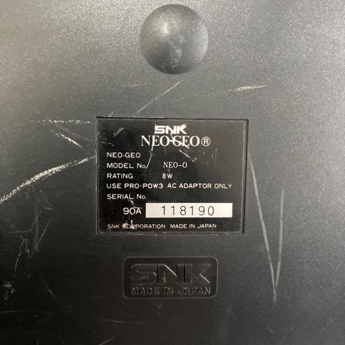 中古 NEO-GEO ネオジオ 本体 餓狼伝説スペシャル 本体のみ 箱無し 