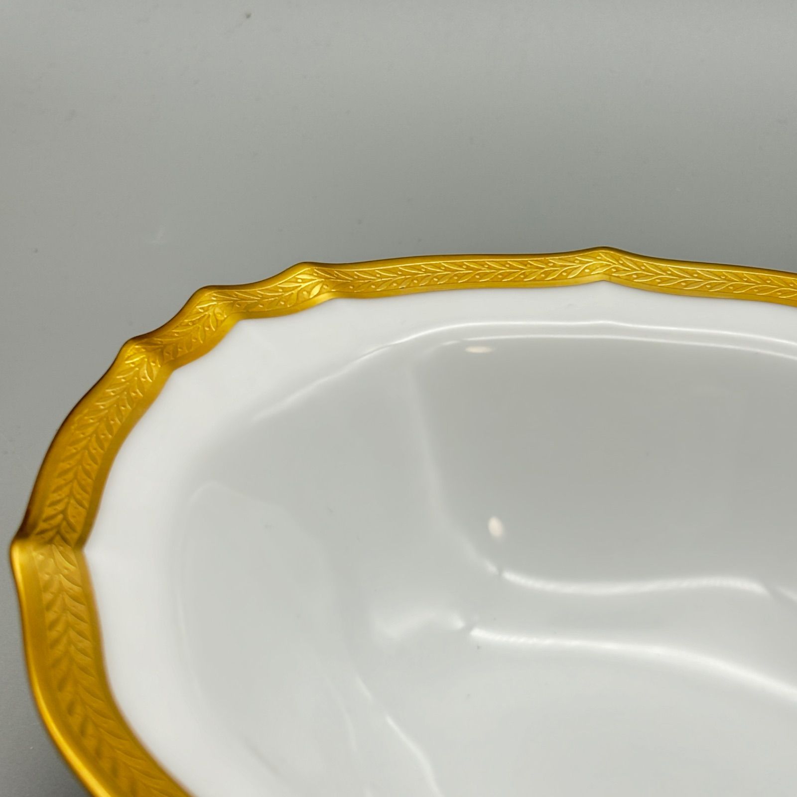 ノリタケ NORITAKE ダイヤモンドコレクション 金彩 オーバルボウル 深