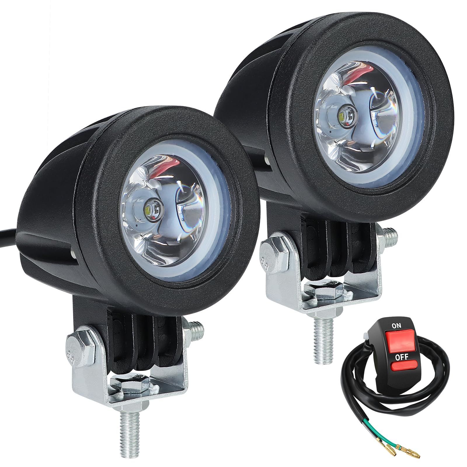 Led ヘッドランプ バイク丸目ライト 汎用ヘッドライト 車 汎用 2個 