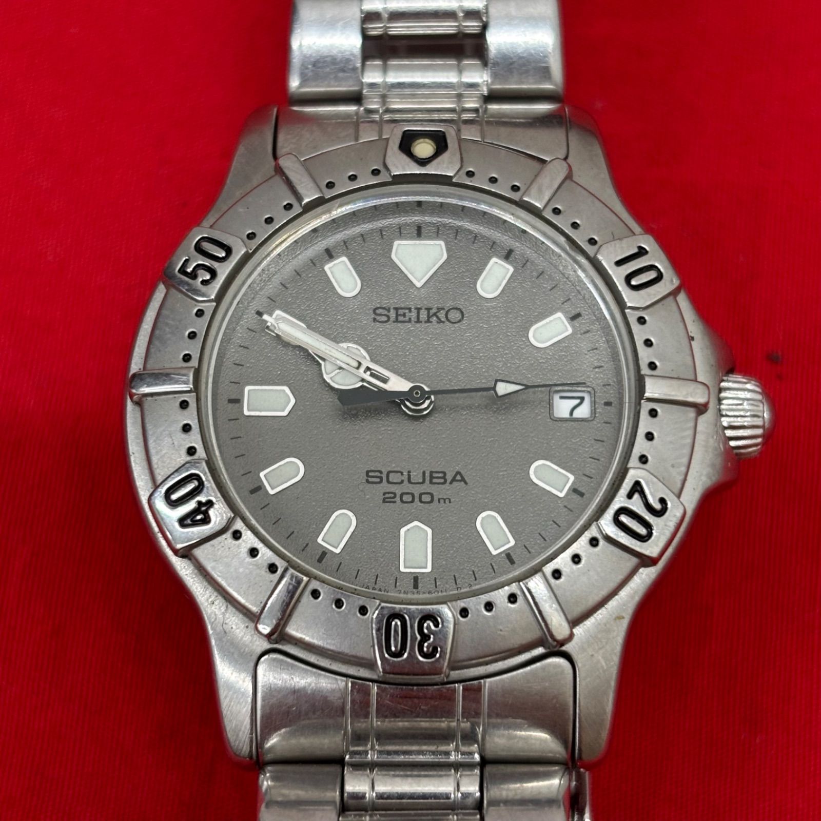 SEIKO SCUBA 200m 7N35-6010 腕時計 セイコー スキューバ - メルカリ