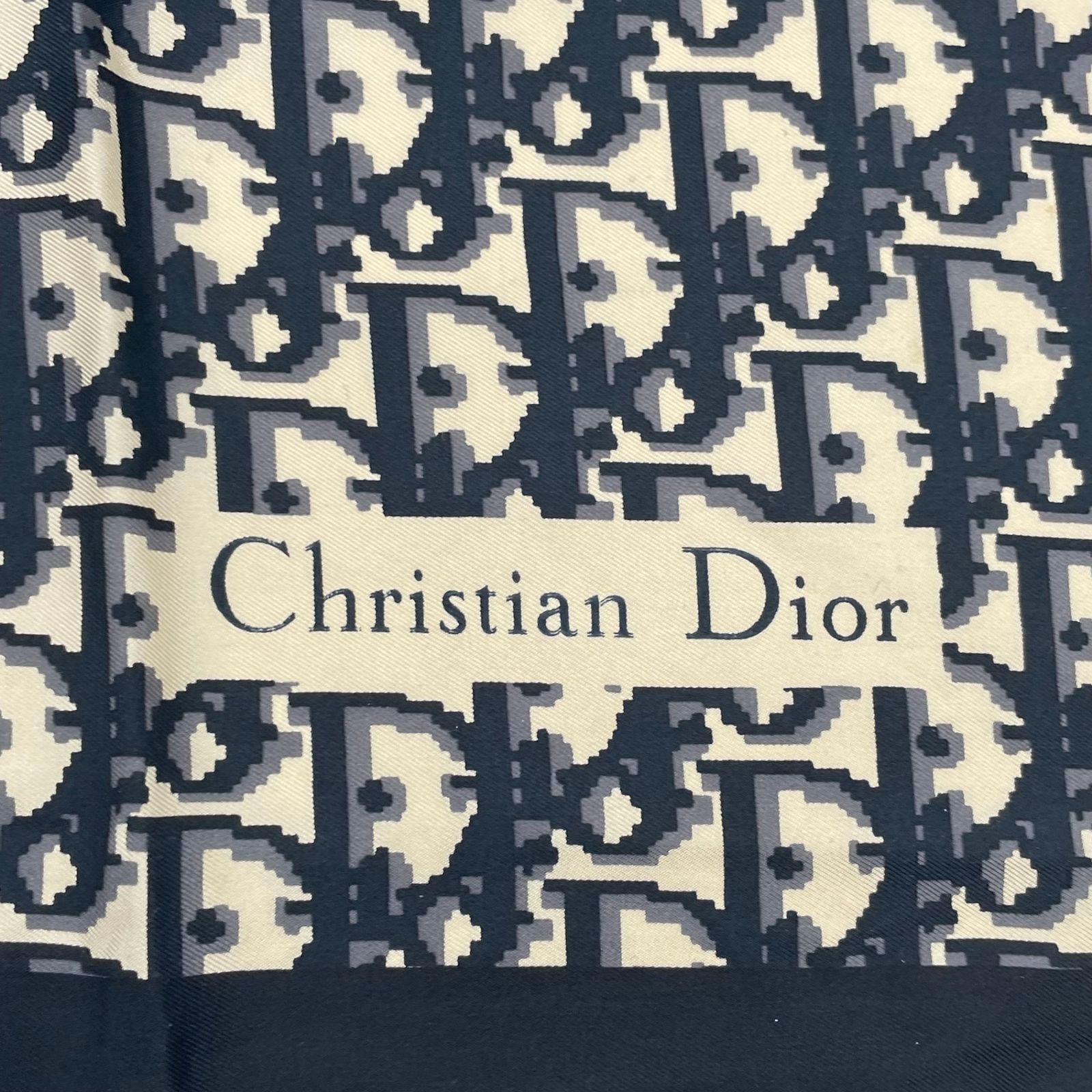 美品 Christian Dior クリスチャン ディオール スカーフ シルク 大判