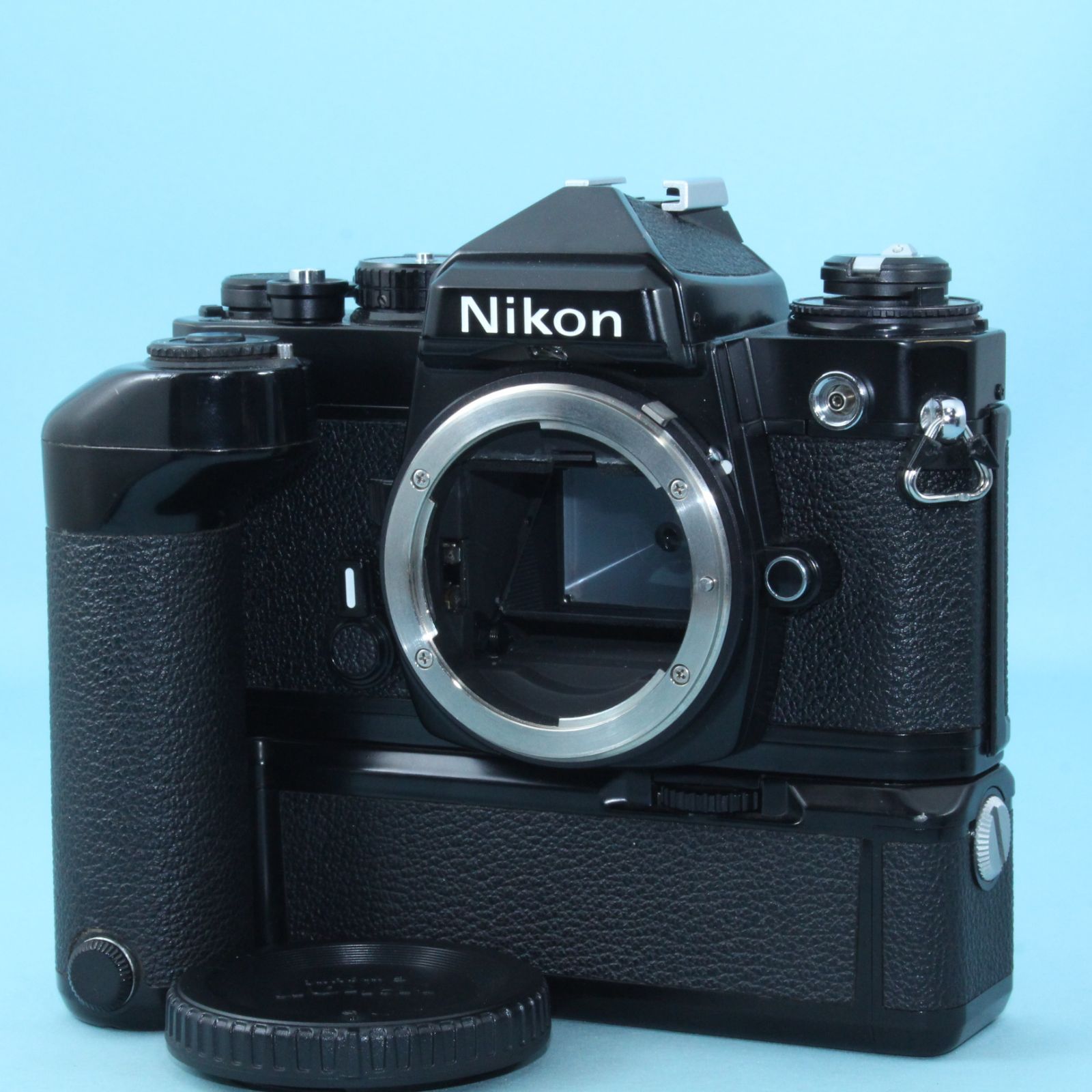完動美品 Nikon FE ブラック MD-12 返品保証 ニコン 一眼レフフィルム