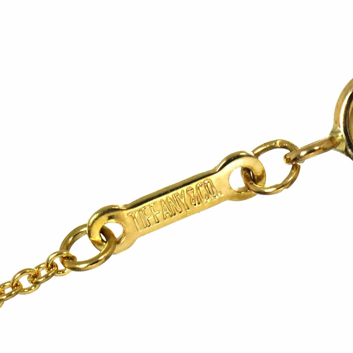 Tiffany & Co. ゴールド ネックレス　オープンハート　750 ティファニー TIFFANY&Co. オープンハート 幅15.6mm ネックレス 40cm