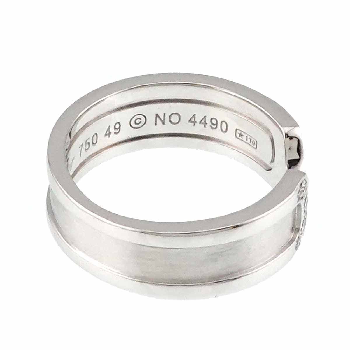 【美品】カルティエ 2C ダイヤモンド リング スモールワイド SM 750 美品】カルティエ 2C ダイヤモンド リング スモールワイド SM 750 美品