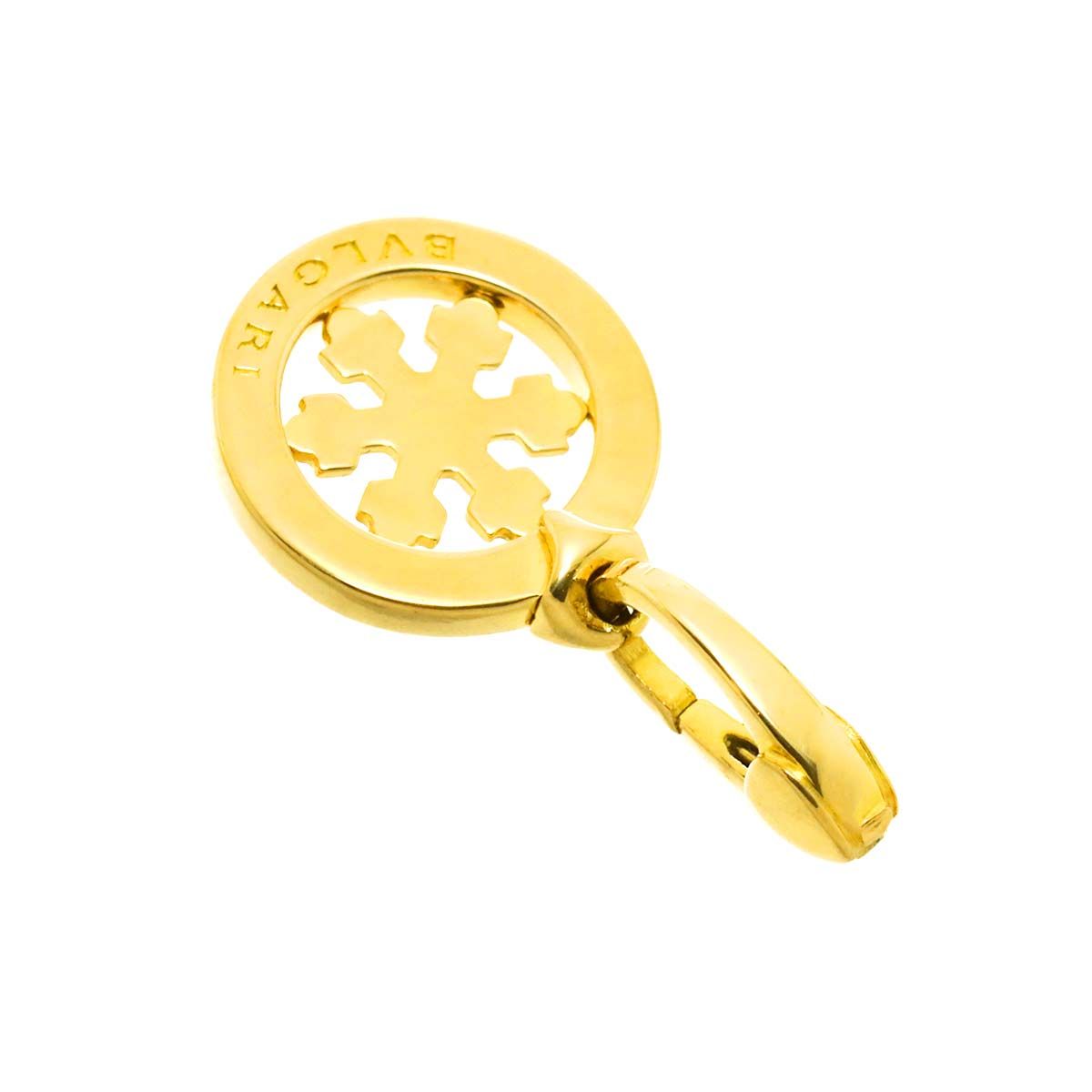 ブルガリ BVLGARI トンド スノーフレーク ペンダント トップ K18 YG