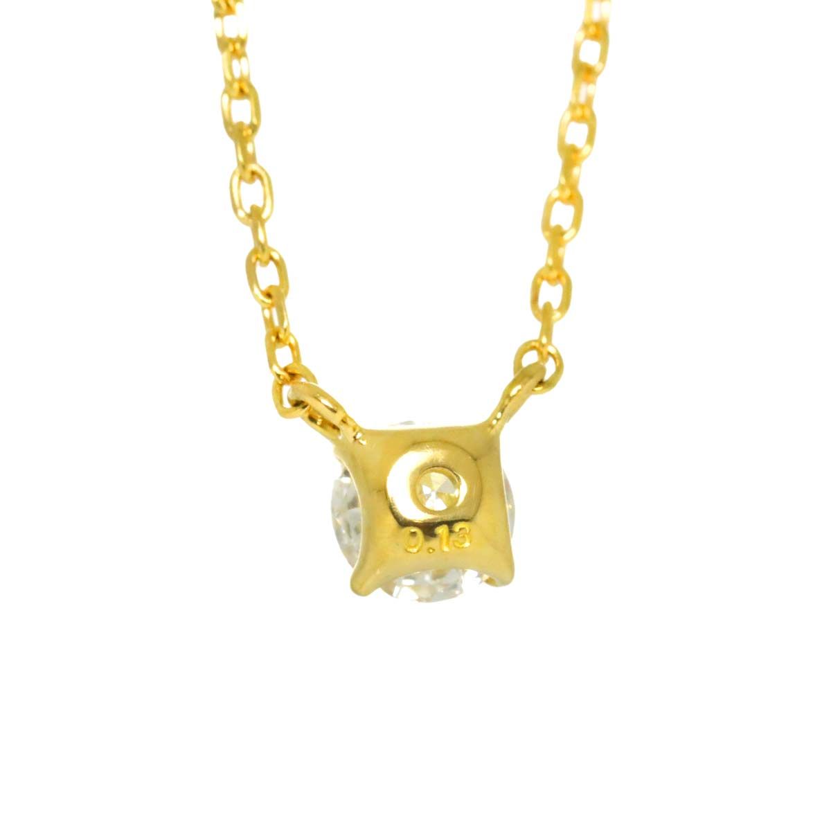 ヴァンドーム青山 Vendome Aoyama ダイヤ 0.13ct ネックレス 43cm K18 
