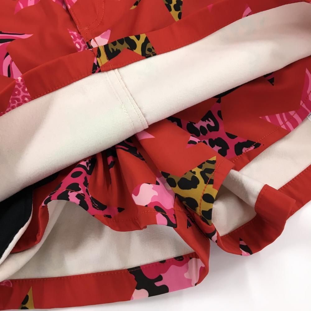 美品】ダンスウィズドラゴン キュロットスカート レッド×ピンク 星総柄