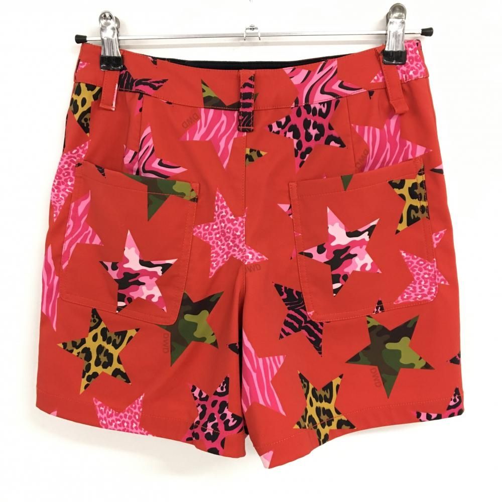 美品】ダンスウィズドラゴン キュロットスカート レッド×ピンク 星総柄