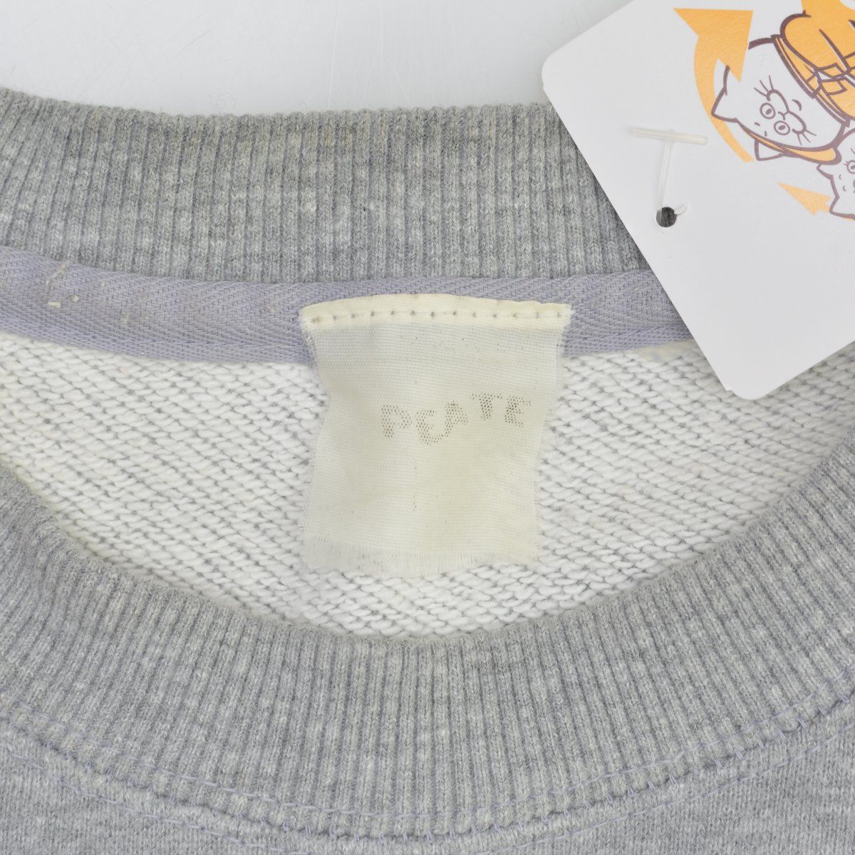 PEATE】ロゴ刺繍 プリント長袖スウェット - メルカリ