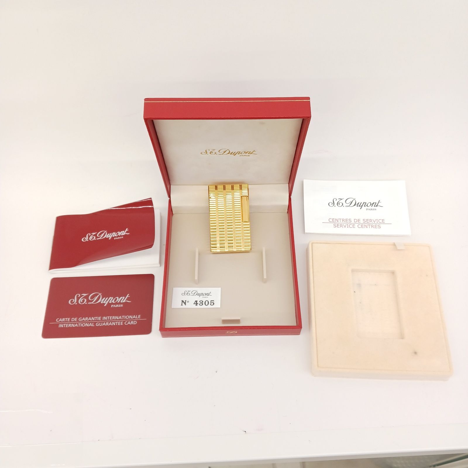 S.T. Dupont エス テー デュポン ガスライター ゴールドカラー き