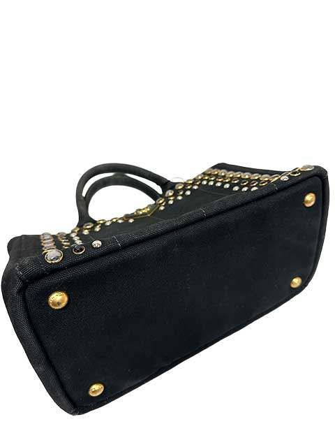 PRADA プラダ CANAPA カナパ トートバッグ ビジュー スタッズ 