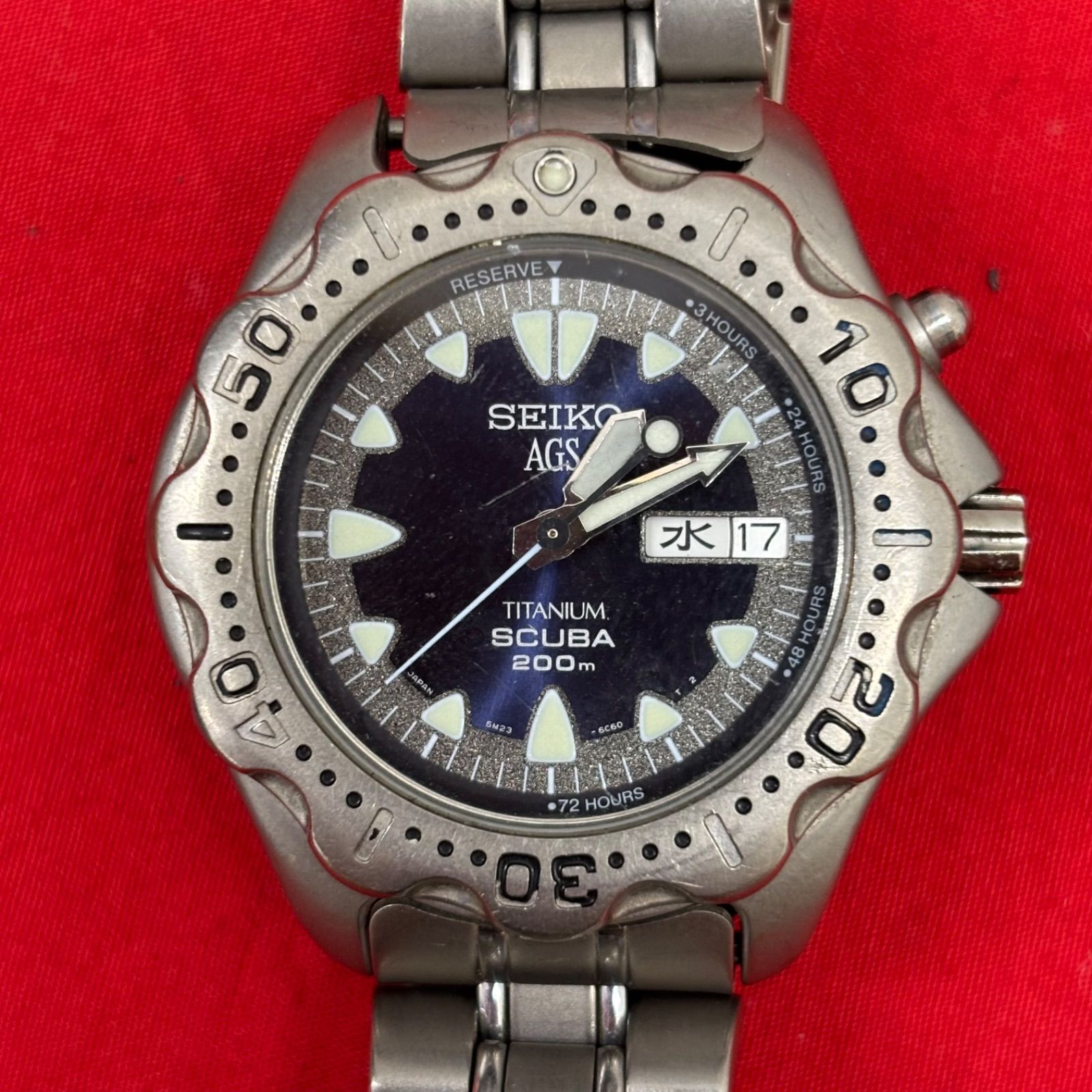 SEIKO AGS TITANIUM SCUBA 200m 5M23-6B40 腕時計 セイコー スキューバ