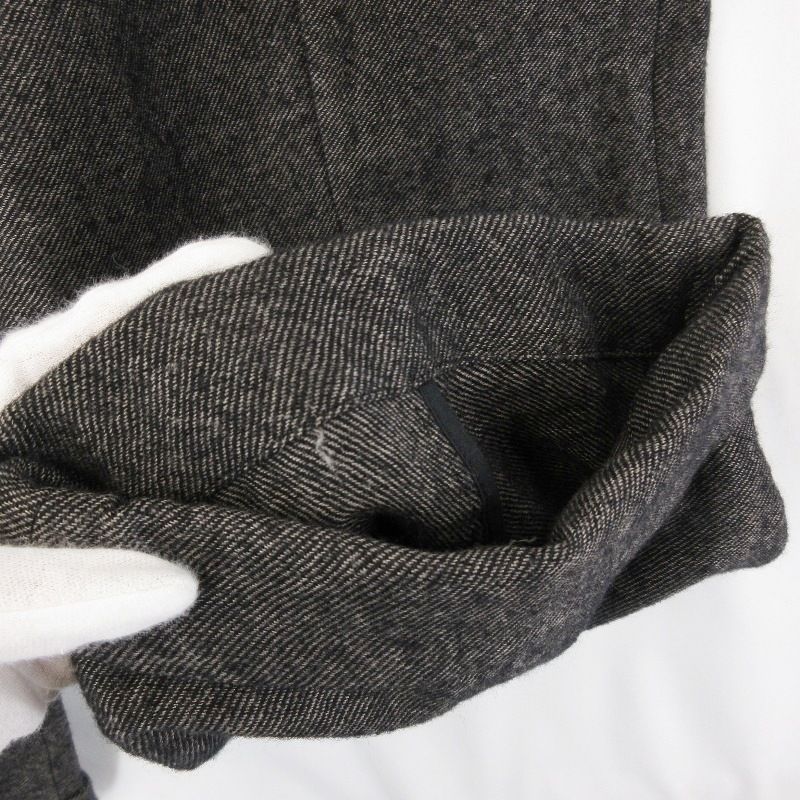 ♥ individual sentiments インディビジュアルセンチメンツ イージーパンツ PA 99-WLI 10 ウール リネン チャコール 0 人気商品 その他 