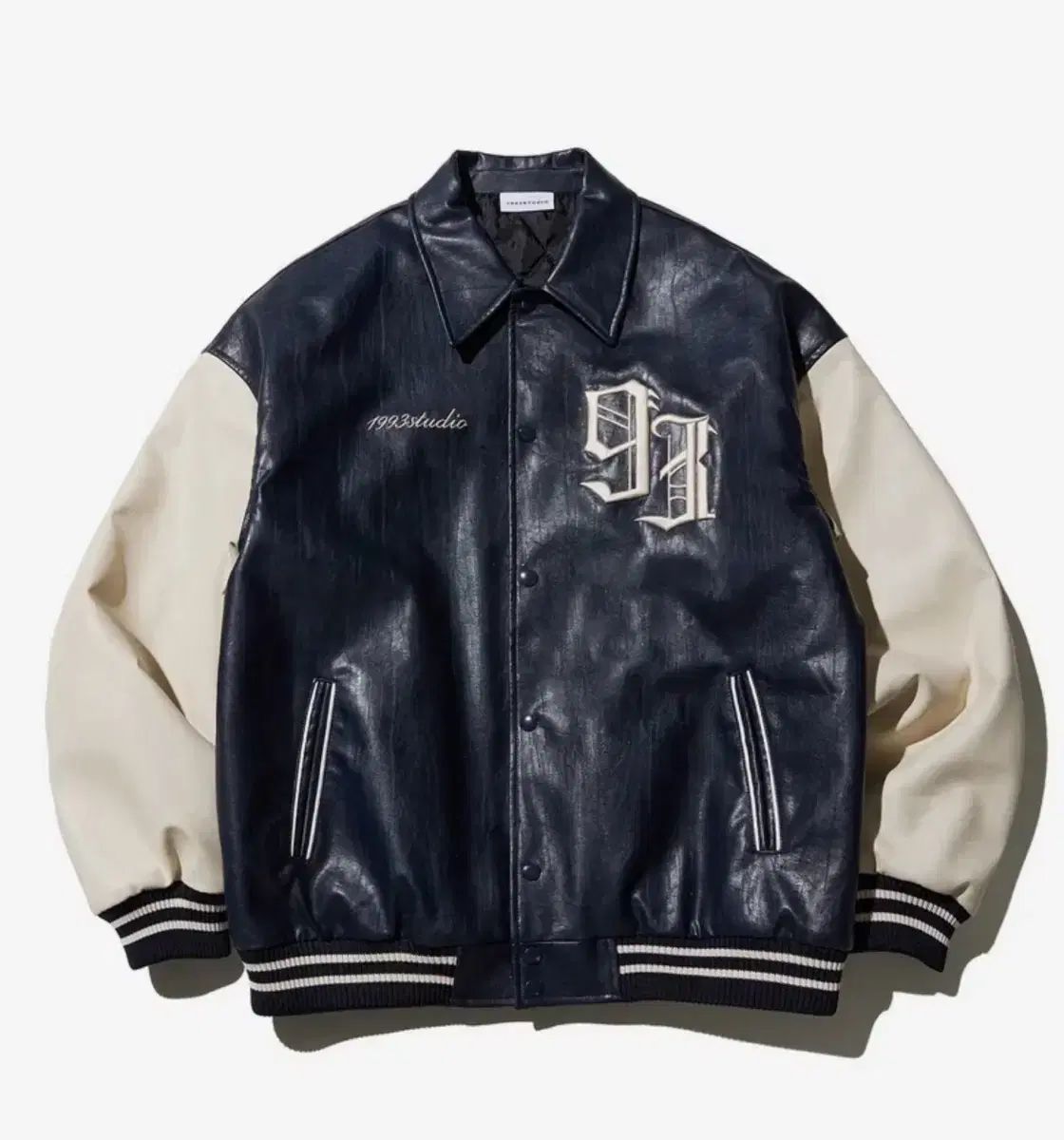 ヴィンテージスタジャン 1993 スタジオ ヴィンテージ スタジャン ジャケット ネイビー - メルカリ