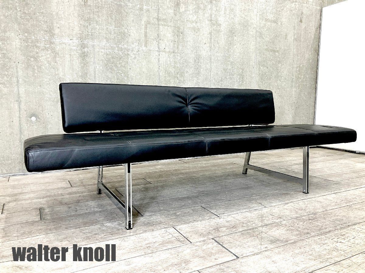 walter knoll|ウォルターノール FOSTER | フォスター 510 ベンチ| ブラックレザー 定価200万