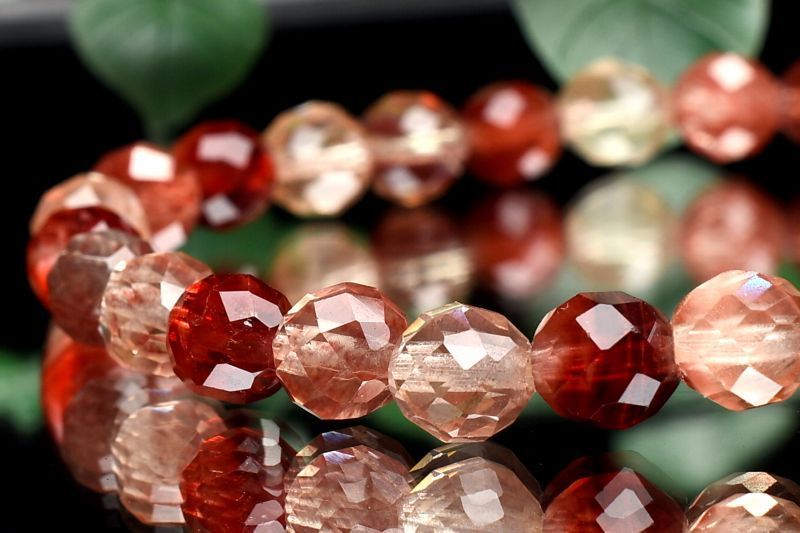  １点物 AAA 数量 聖石 アンデシン 5.5 mm 64面カット ブレスレット パワーストーン 天然石 _U 8661 ブレスレット バングル アクセサリー