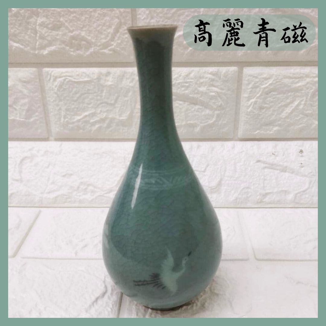 高麗時代青磁花瓶 高麗青磁 瓶 花瓶 こうらいせいじ - メルカリ