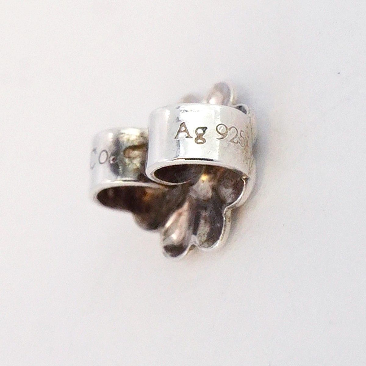 5jpb0645】ティファニー ピアス キス シルバー925【中古】レディース