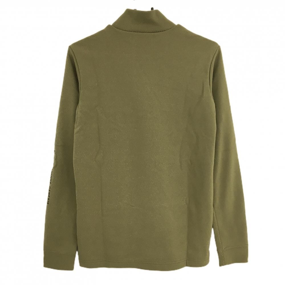 美品】PGGパーリーゲイツ 長袖ハイネックシャツ カーキ 裏微起毛