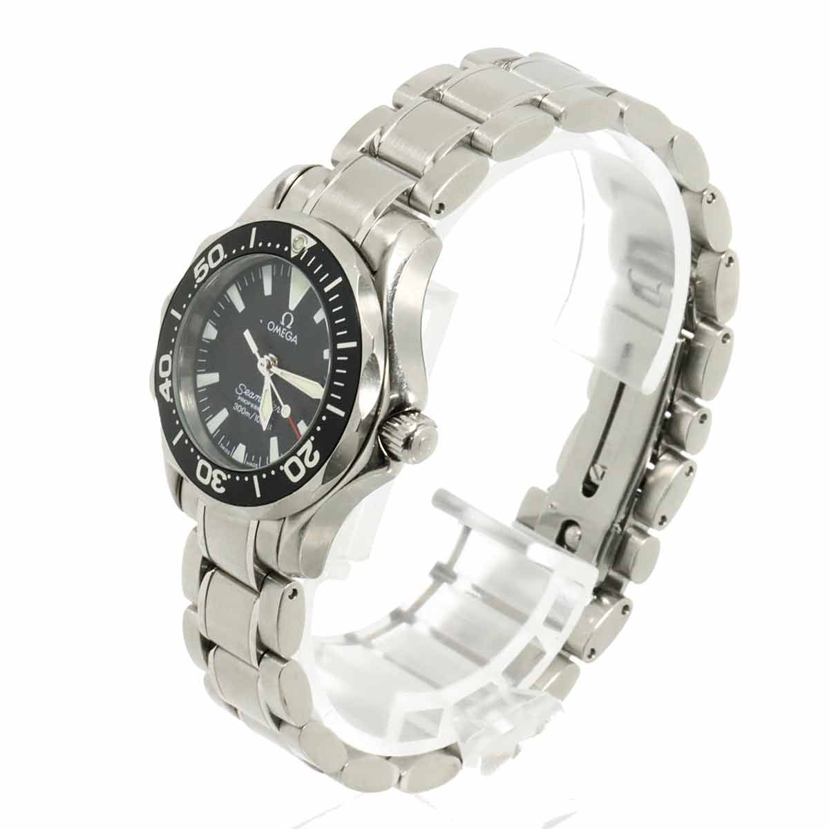 オメガ OMEGA シーマスター プロフェッショナル 2282 50 レディース 腕時計 デイト ブラック クォーツ ウォッチ Seamaster 90305293 OMEGA シーマスター プロフェッショナル 2282 50 レディース 腕時計