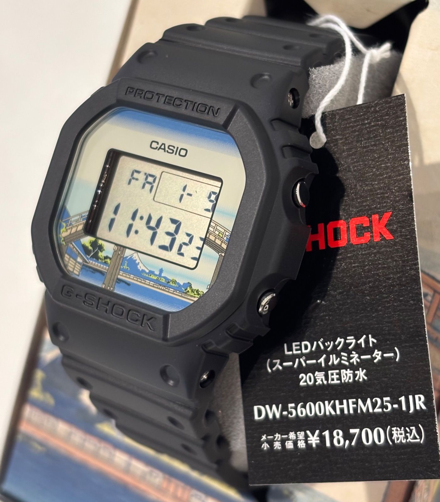 新品正規品】G-SHOCK 葛飾北斎「深川万年橋下」DW-5600KHFM25-1JR