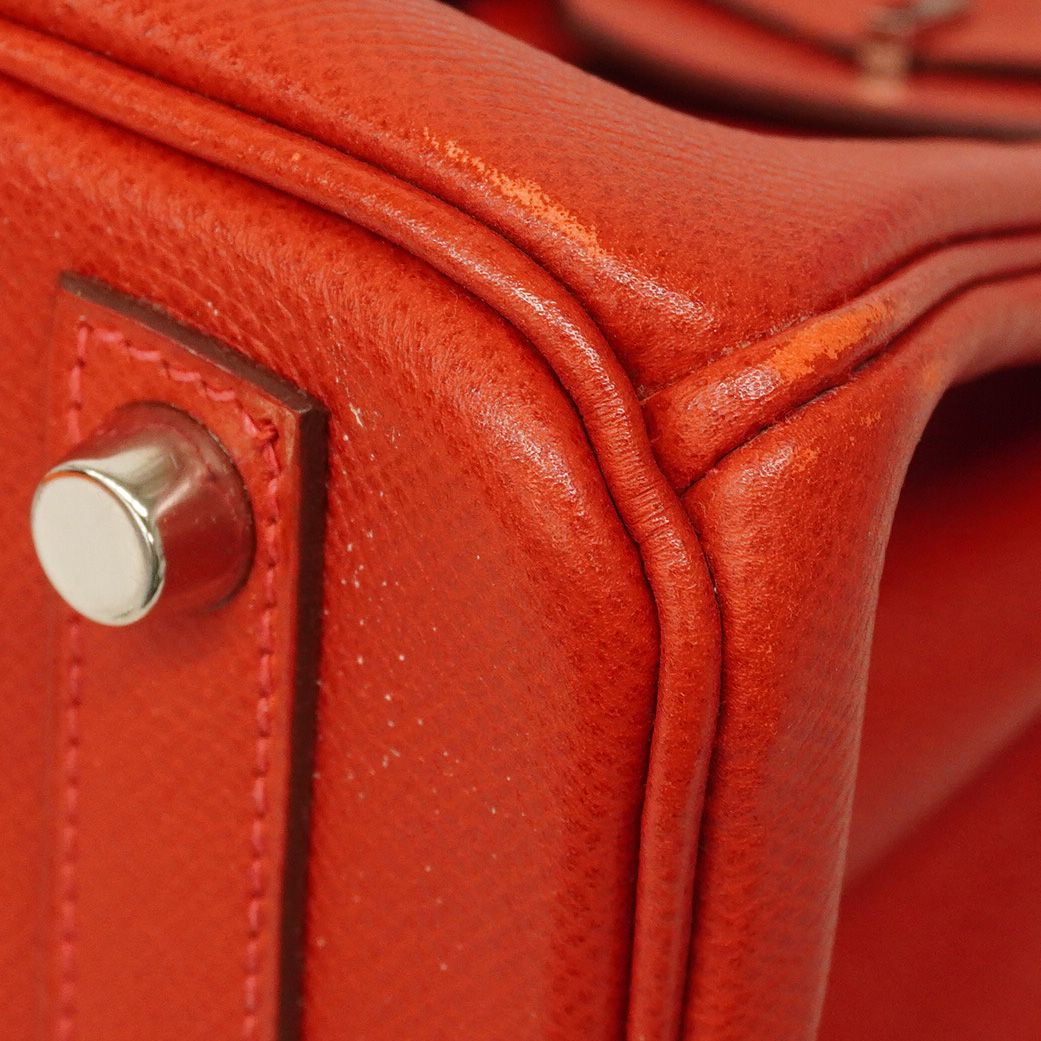 6ab0588】エルメス ハンドバッグ バーキン25 ヴォーエプソン ルージュ