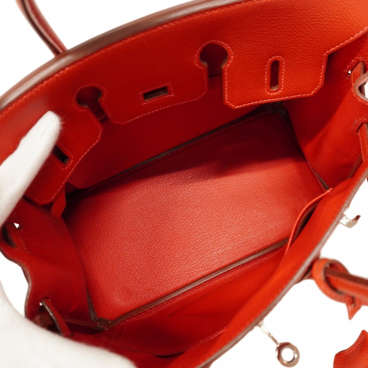 6ab0588】エルメス ハンドバッグ バーキン25 ヴォーエプソン ルージュ