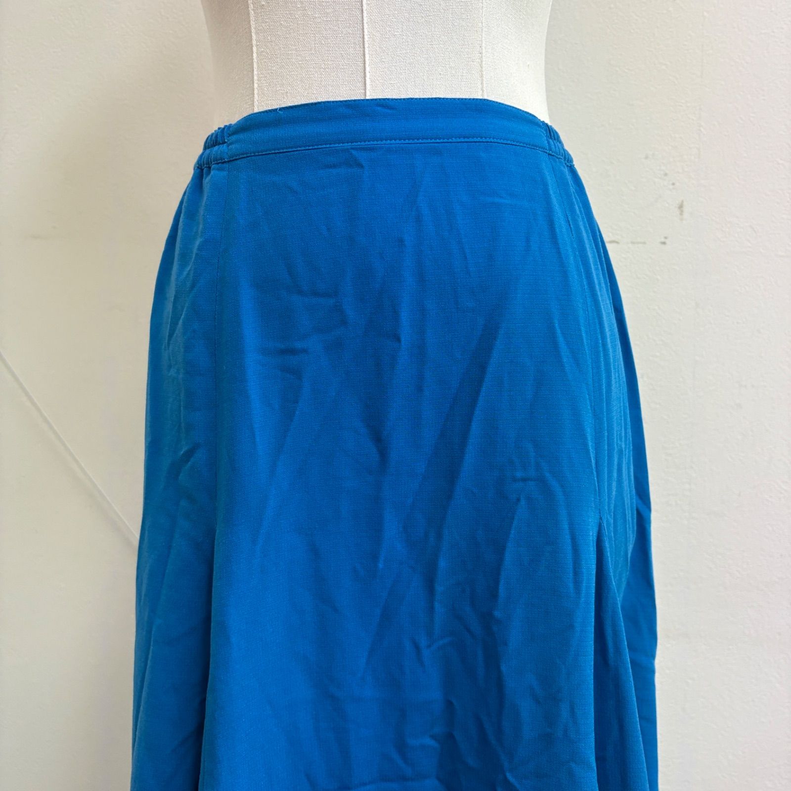 aiai】フラメンコ衣装 スカート ファルダ 水色 ドット スカーフ付き