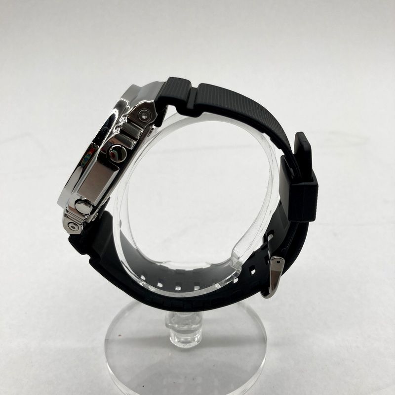 CASIO カシオ 腕時計 G-SHOCK Gショック GM-2100-1 AJF アナログ 耐衝撃構造 20気圧防水 カレンダー メンズ シルバー ブラック 服飾 B 15617◆ 腕時計(クォーツ) 腕時計(アナログ) 時計