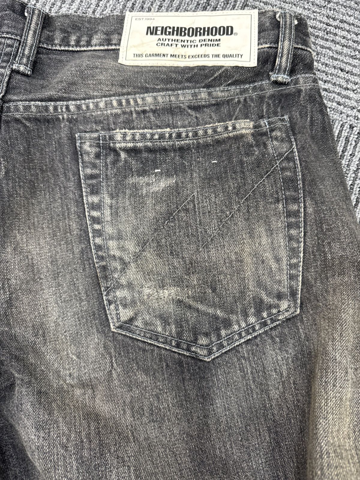 パ*ン様 難有◎ネイバーフッド 正規￼Y2K ￼ダメージ デニム パンツ ジーン R00187 NEIGHBORHOOD｜ネイバーフッド｜Denim Pants デニムパンツ