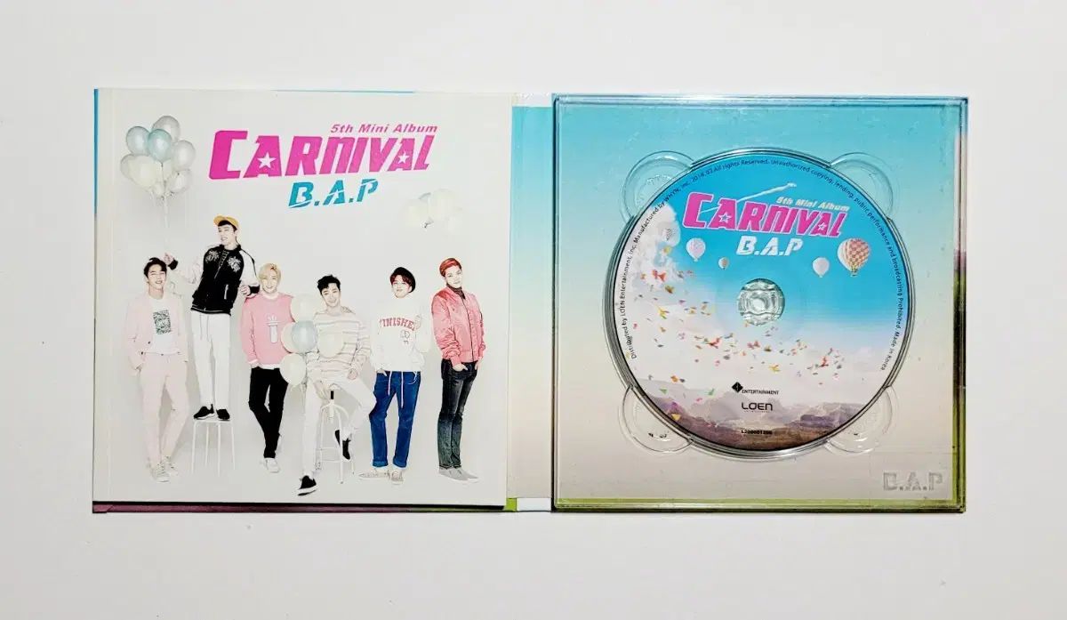 サイン入り盤 B A P 5th ミニ アルバム MINI アルバム : CARNIVAL