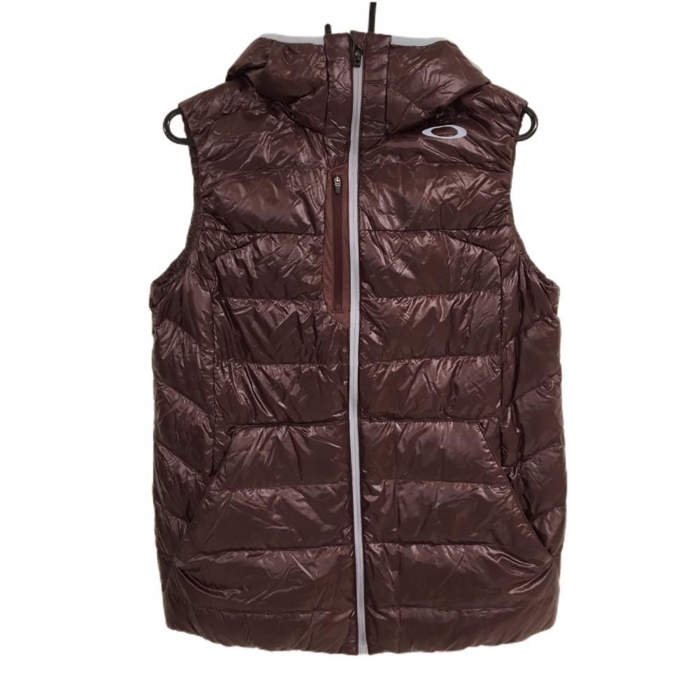 オークリー フードベストジャケット Ｍサイズ 10%OFF価格／Oakley オークリー フード付ダウンベスト ネイビー×ミント