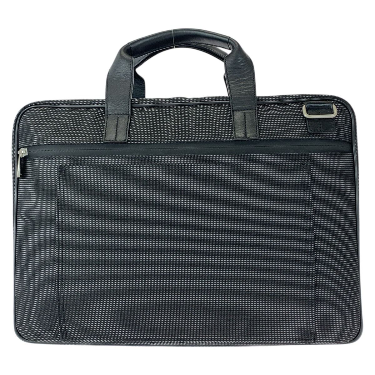 超美品 Dunhill ダンヒル ブラック 黒 シルバー金具 キャンバス/レザー