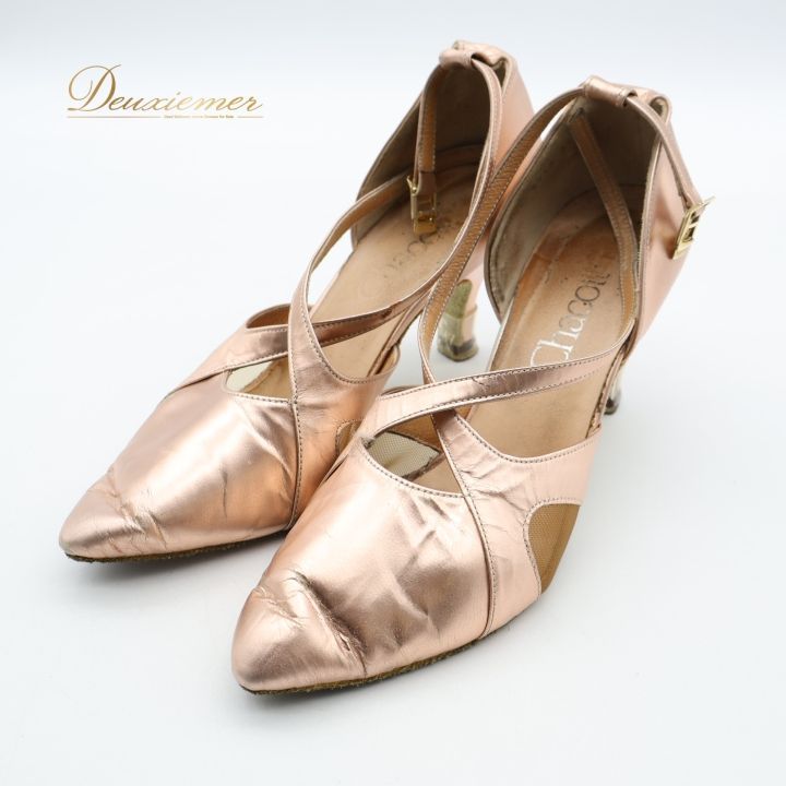 社交ダンス スタンダードシューズ チャコット 社交ダンス 衣装 スタンダード シューズ 24cm ピンク系 チャコット