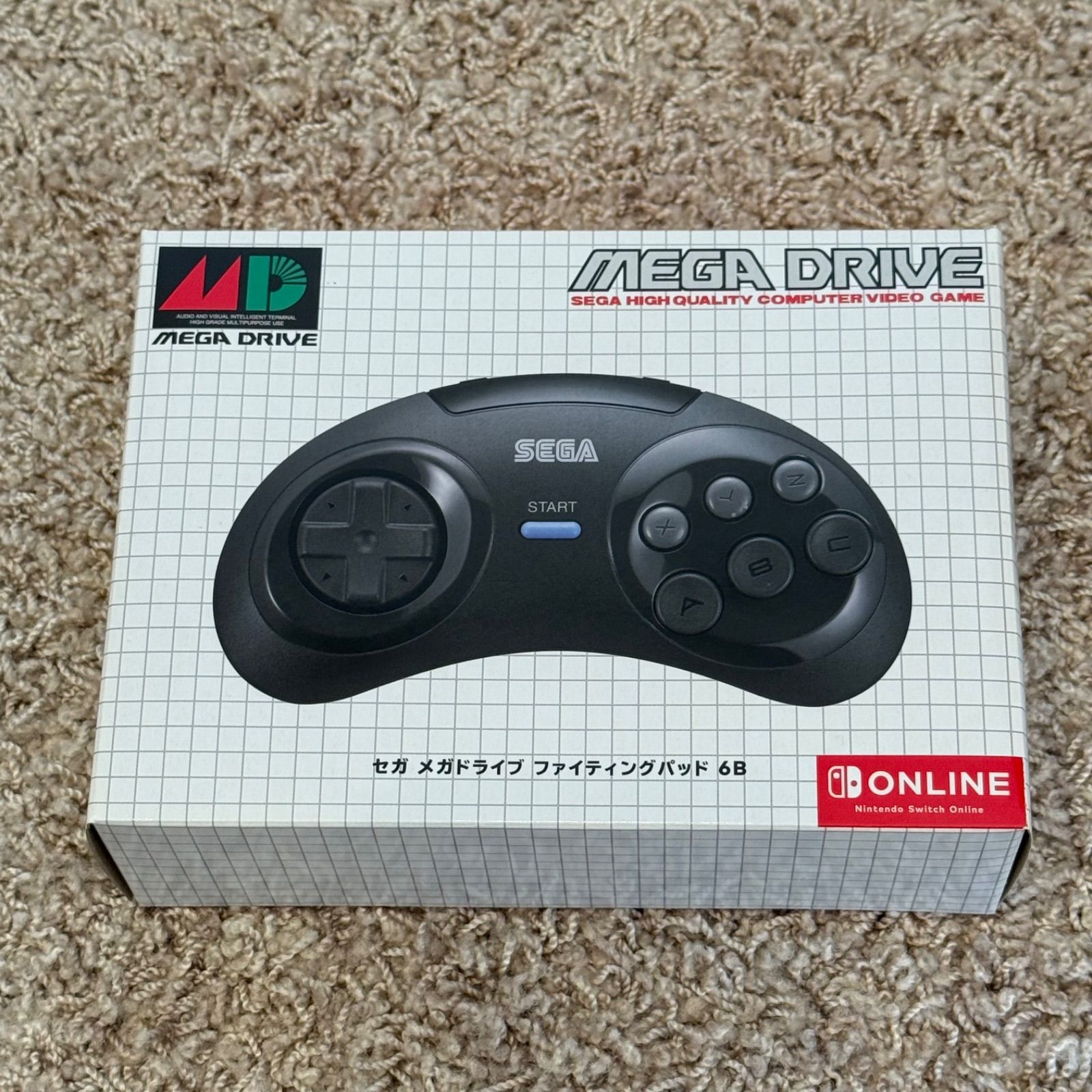 1-031【新古品】Switch メガドライブ ファイティングパッド 6B 箱付き